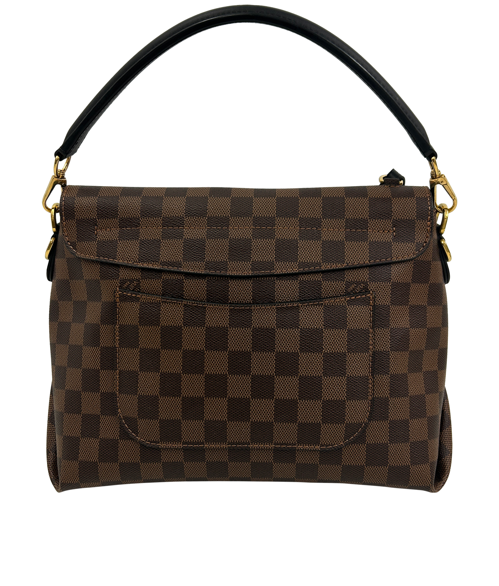 Bandolera, 1.100&euro;, Bolso, Marrón/Negro, Canvas - General, Vista trasera